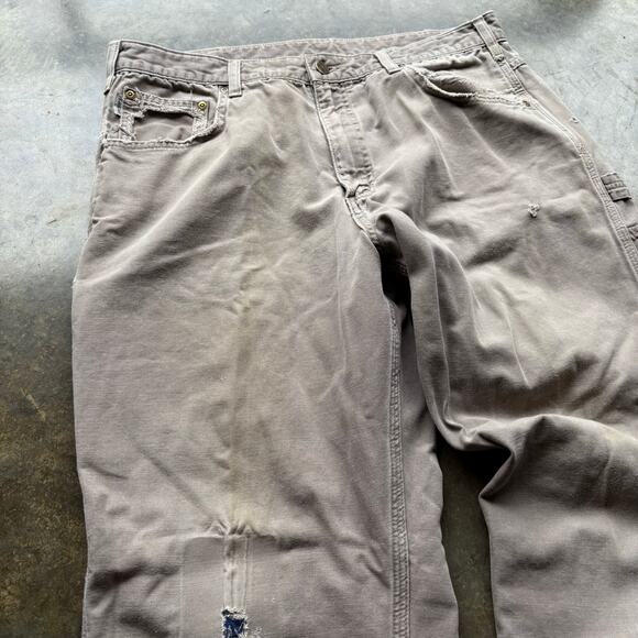 Vintage Baggy Faded Distressed Carhartt Work Pants - Picture 5 of 9